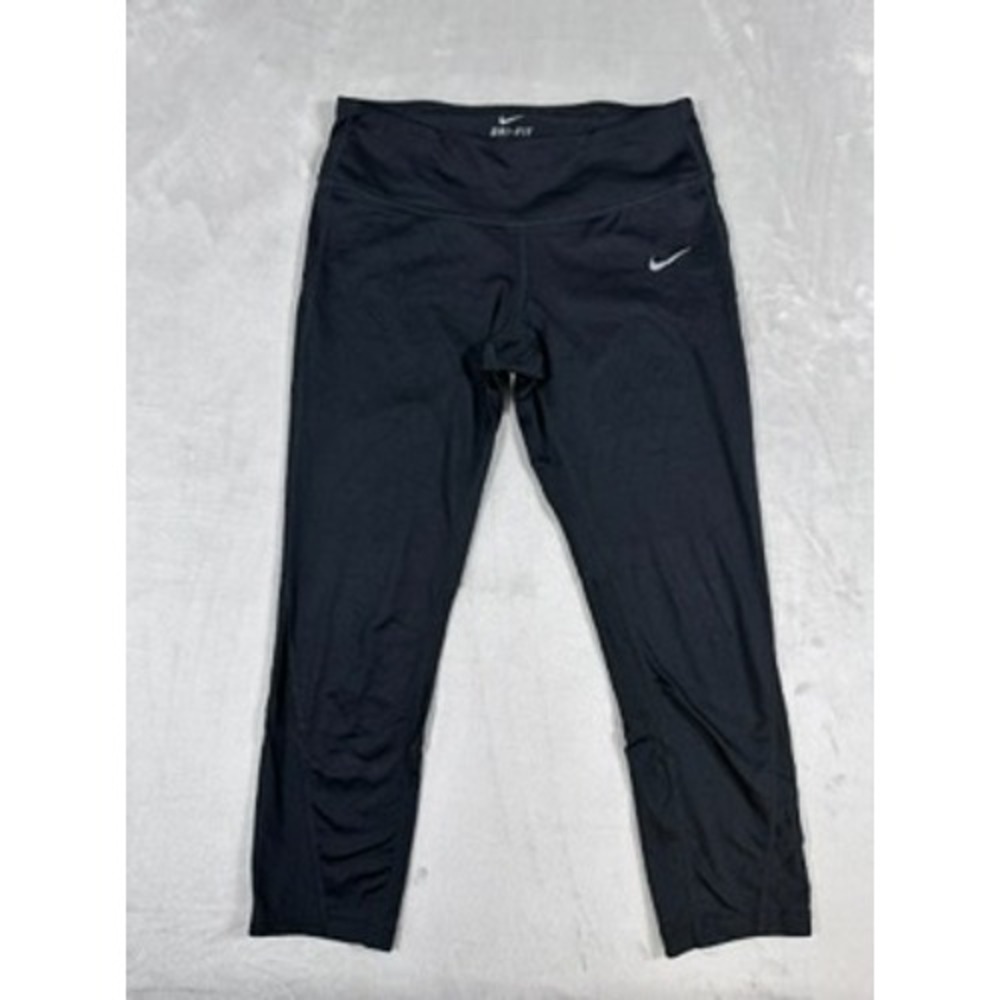 Nike‎ Dri-FIT Running Leggings Womens Small Black Excellent Zipper Pocket